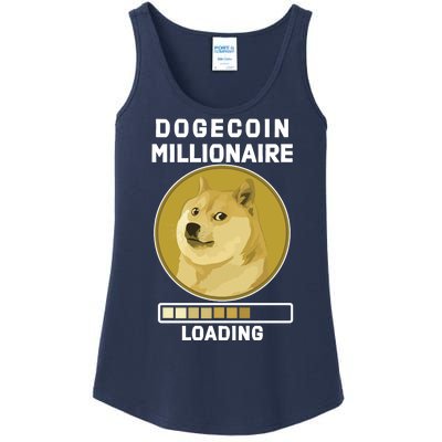 Dogecoin Millionaire Loading Funny Doge Crypto Ladies Essential Tank