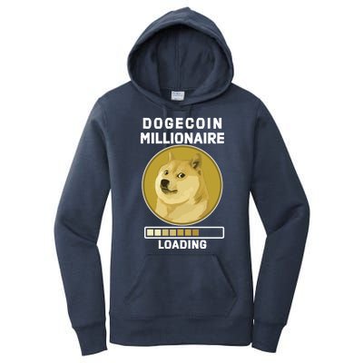 Dogecoin Millionaire Loading Funny Doge Crypto Women's Pullover Hoodie