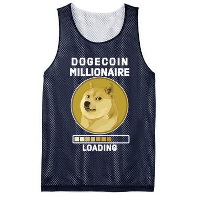 Dogecoin Millionaire Loading Funny Doge Crypto Mesh Reversible Basketball Jersey Tank