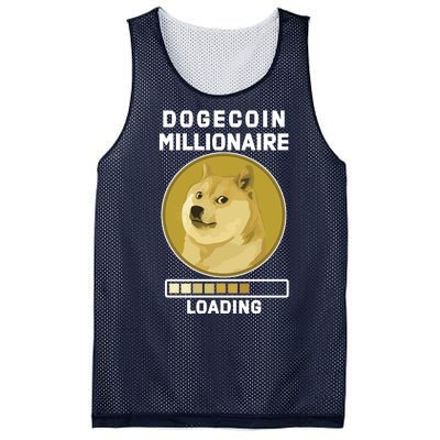 Dogecoin Millionaire Loading Funny Doge Crypto Mesh Reversible Basketball Jersey Tank