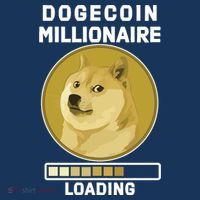 Dogecoin Millionaire Loading Funny Doge Crypto Magnet