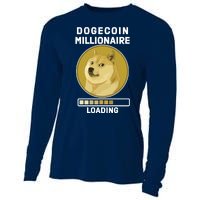 Dogecoin Millionaire Loading Funny Doge Crypto Cooling Performance Long Sleeve Crew