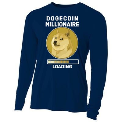 Dogecoin Millionaire Loading Funny Doge Crypto Cooling Performance Long Sleeve Crew