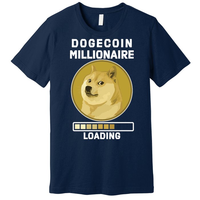 Dogecoin Millionaire Loading Funny Doge Crypto Premium T-Shirt