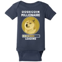 Dogecoin Millionaire Loading Funny Doge Crypto Baby Bodysuit
