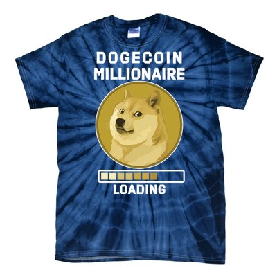 Dogecoin Millionaire Loading Funny Doge Crypto Tie-Dye T-Shirt