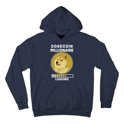 Dogecoin Millionaire Loading Funny Doge Crypto Tall Hoodie