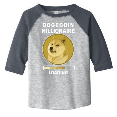 Dogecoin Millionaire Loading Funny Doge Crypto Toddler Fine Jersey T-Shirt