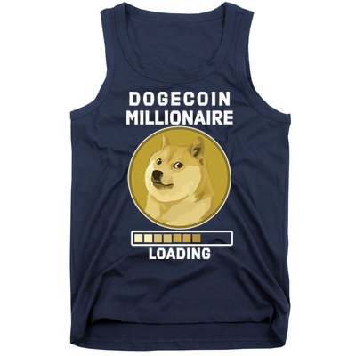 Dogecoin Millionaire Loading Funny Doge Crypto Tank Top