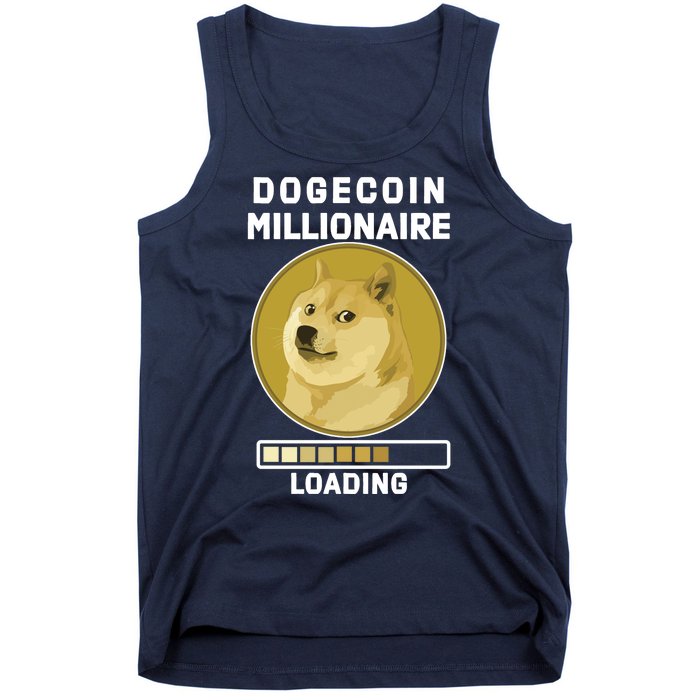 Dogecoin Millionaire Loading Funny Doge Crypto Tank Top