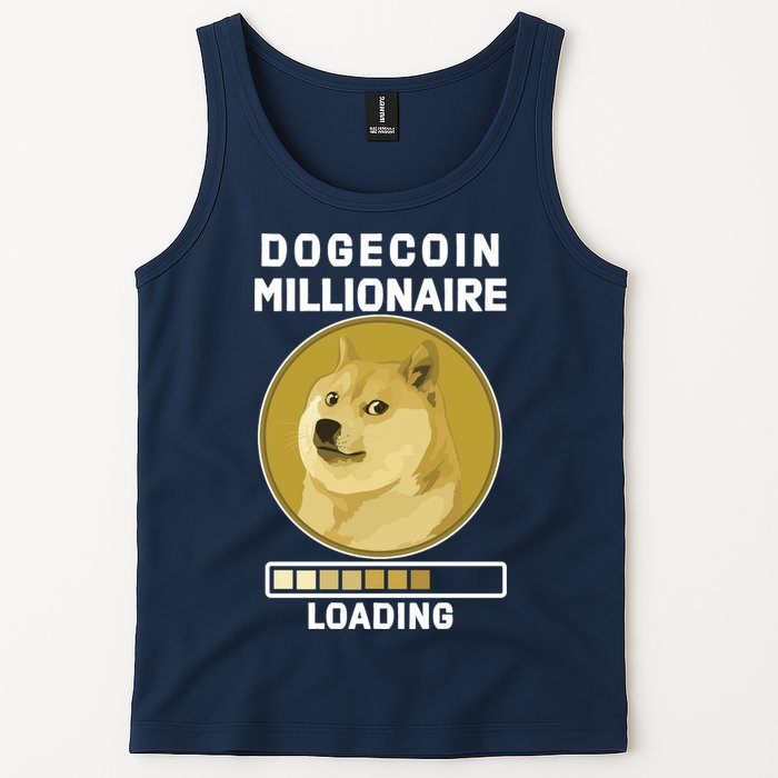 Dogecoin Millionaire Loading Funny Doge Crypto Tank Top