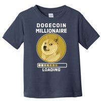 Dogecoin Millionaire Loading Funny Doge Crypto Toddler T-Shirt