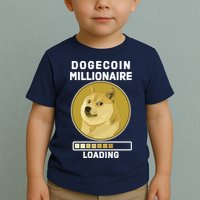 Dogecoin Millionaire Loading Funny Doge Crypto Toddler T-Shirt