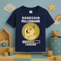 Dogecoin Millionaire Loading Funny Doge Crypto Toddler T-Shirt