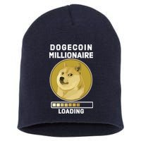 Dogecoin Millionaire Loading Funny Doge Crypto Short Acrylic Beanie