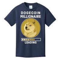 Dogecoin Millionaire Loading Funny Doge Crypto Kids T-Shirt