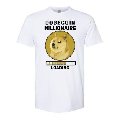 Dogecoin Millionaire Loading Funny Doge Crypto Softstyle CVC T-Shirt