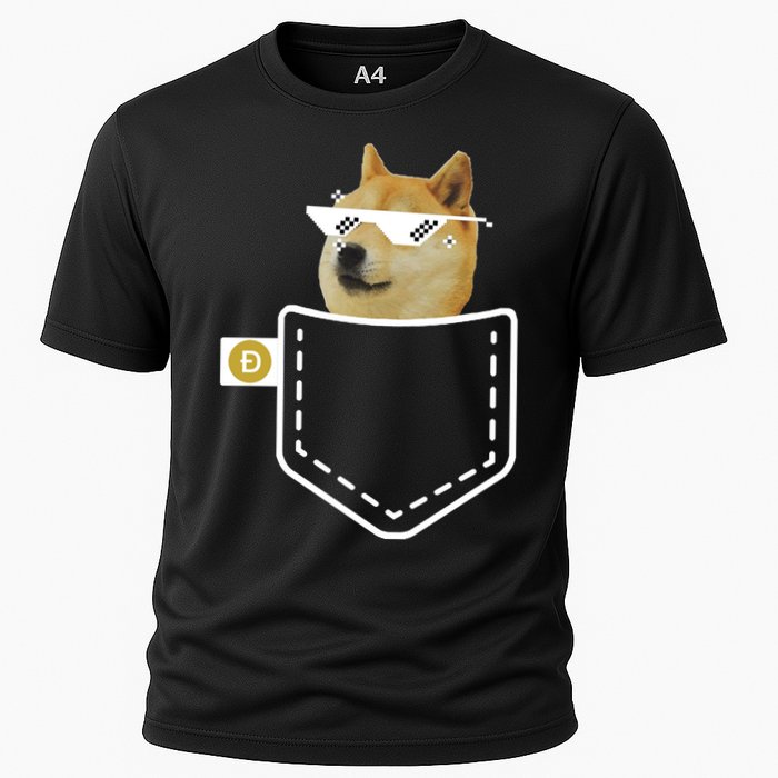 Dogecoin Pocket Doge Coin Performance Shirt