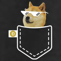 Dogecoin Pocket Doge Coin Adult Drive Performance Visor