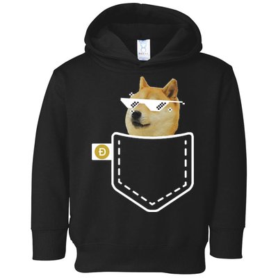 Dogecoin Pocket Doge Coin Toddler Hoodie