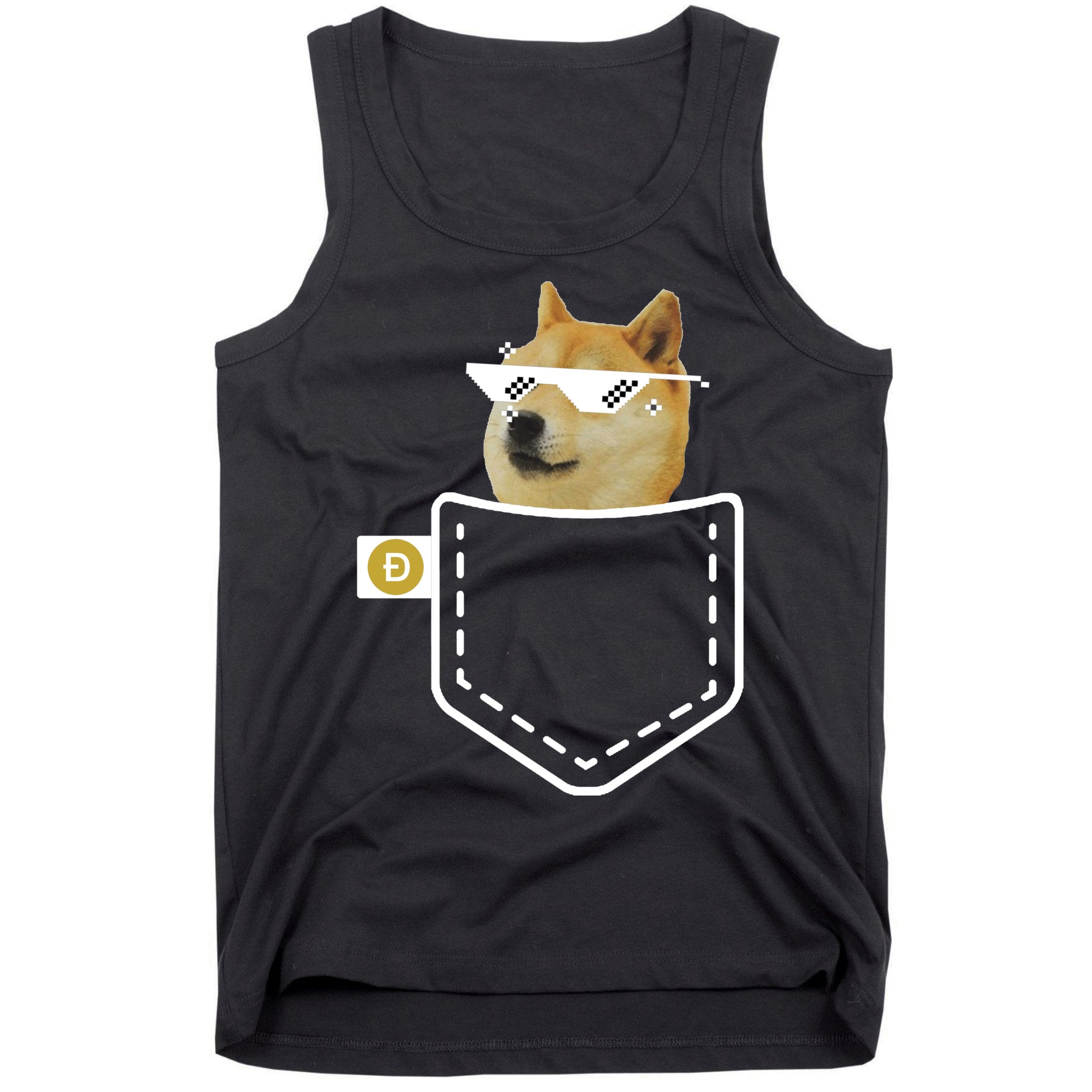 Dogecoin Pocket Doge Coin Tank Top