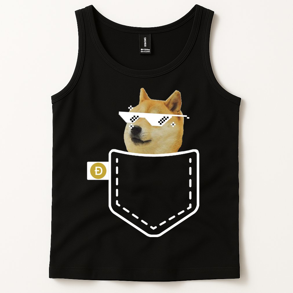 Dogecoin Pocket Doge Coin Tank Top