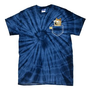 Dogecoin Pocket Doge Coin Tie-Dye T-Shirt