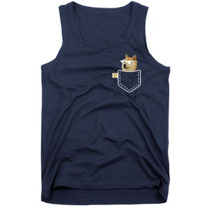 Dogecoin Pocket Doge Coin Tank Top