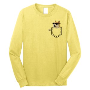 Dogecoin Pocket Doge Coin Long Sleeve Shirt