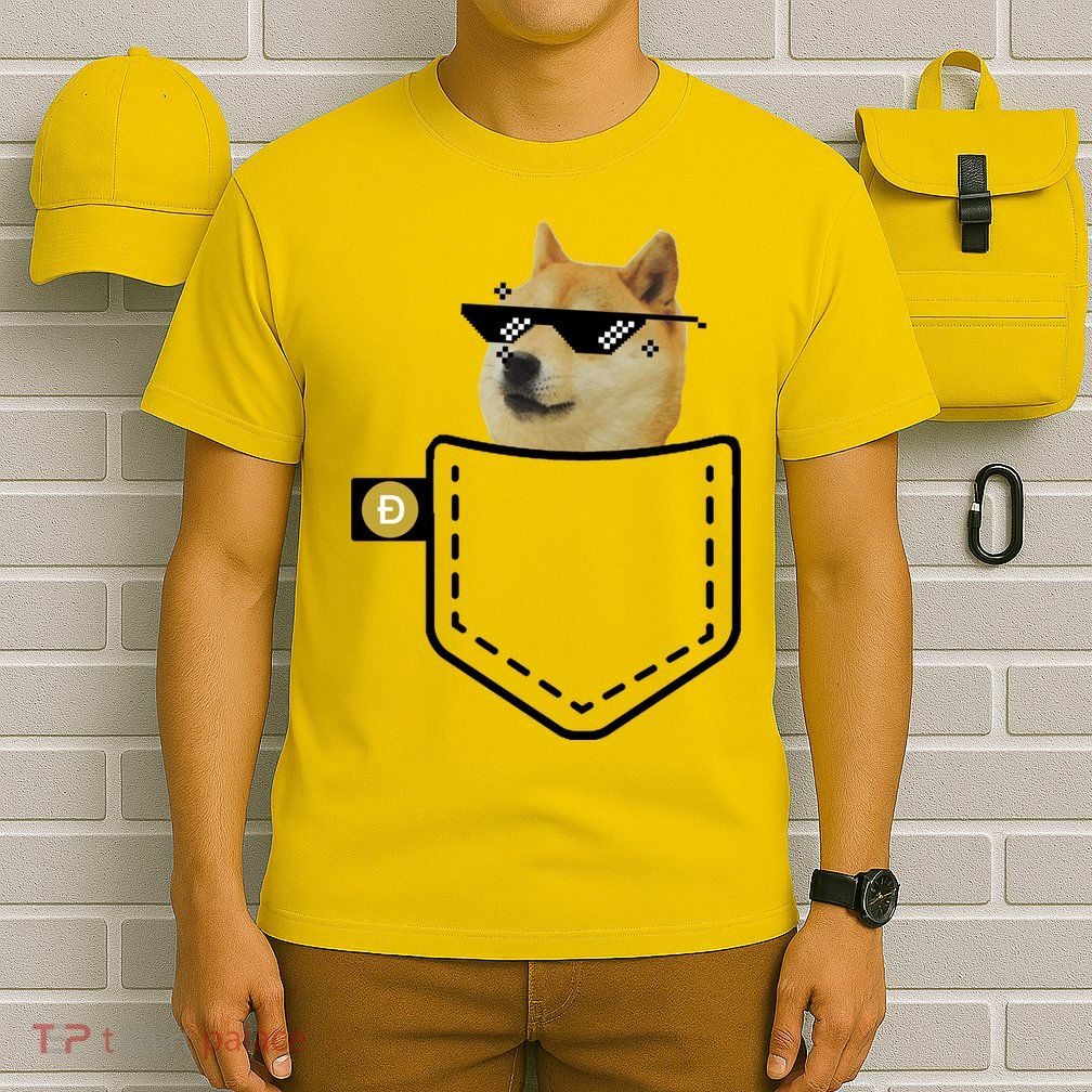 Dogecoin Pocket Doge Coin T-Shirt
