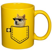 Dogecoin Pocket Doge Coin 11oz C Handle Ceramic Mug