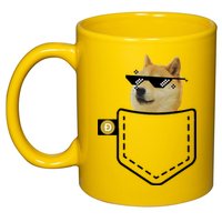 Dogecoin Pocket Doge Coin 11oz C Handle Ceramic Mug