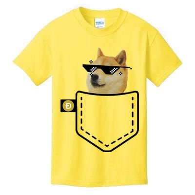 Dogecoin Pocket Doge Coin Kids T-Shirt
