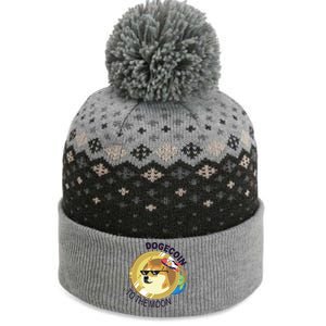 Dogecoin to the moon The Baniff Cuffed Pom Beanie