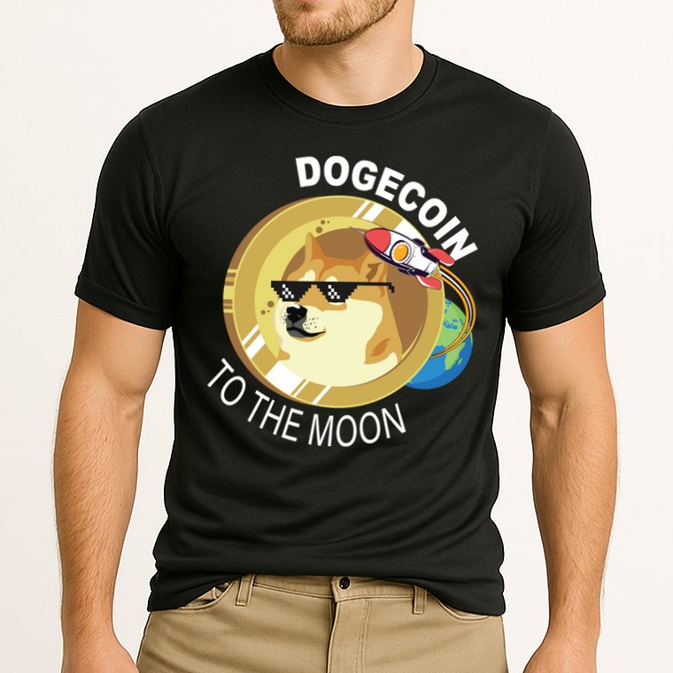 DogeCoin To The Moon Performance Shirt