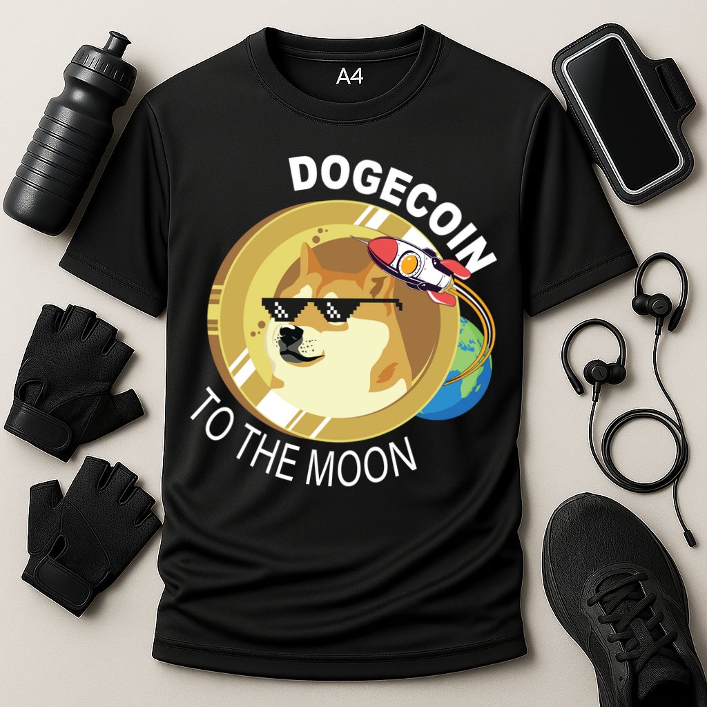 DogeCoin To The Moon Performance Shirt
