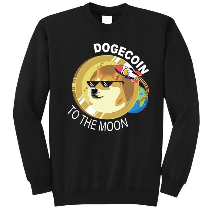 Dogecoin to the moon Sweatshirt