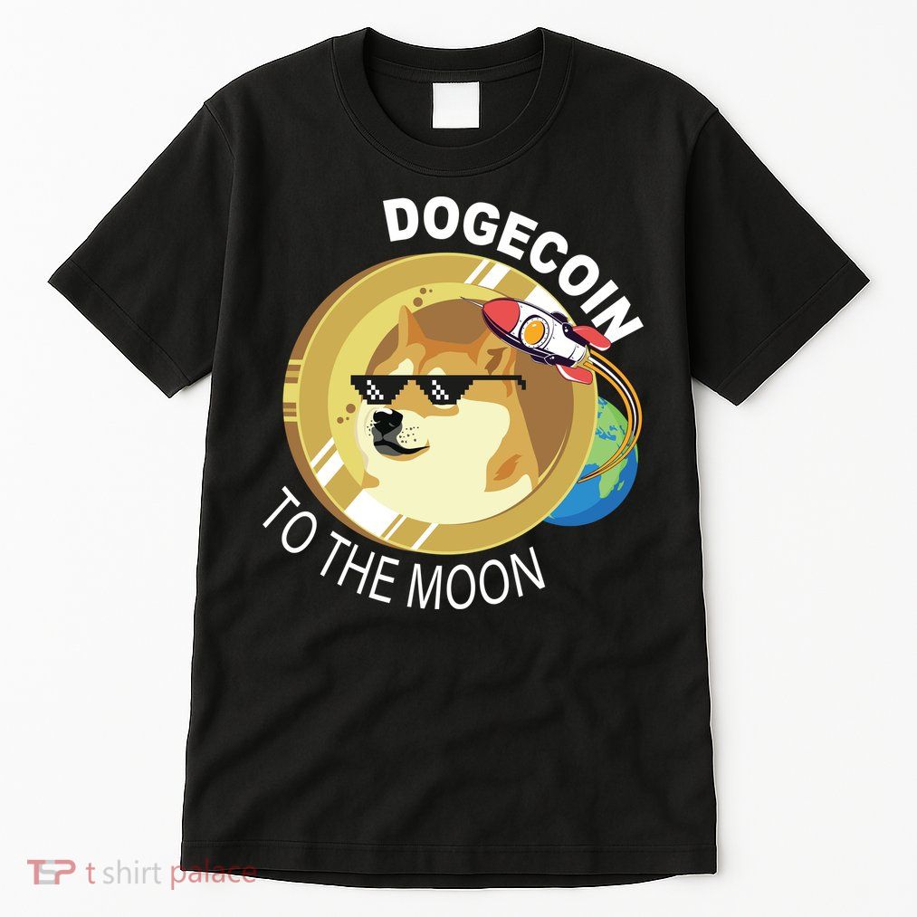 Dogecoin to the moon Tall T-Shirt
