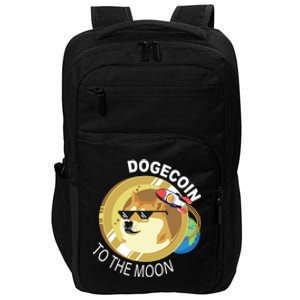 Dogecoin to the moon Impact Tech Backpack