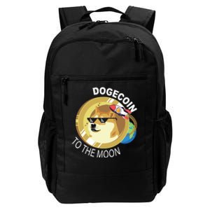 Dogecoin to the moon Daily Commute Backpack