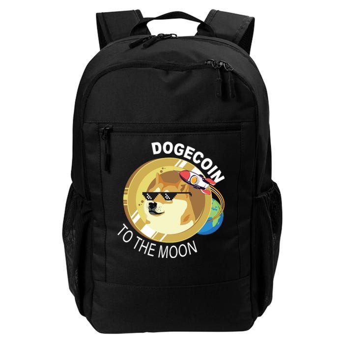 Dogecoin to the moon Daily Commute Backpack