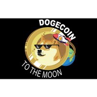 Dogecoin to the moon Bumper Sticker