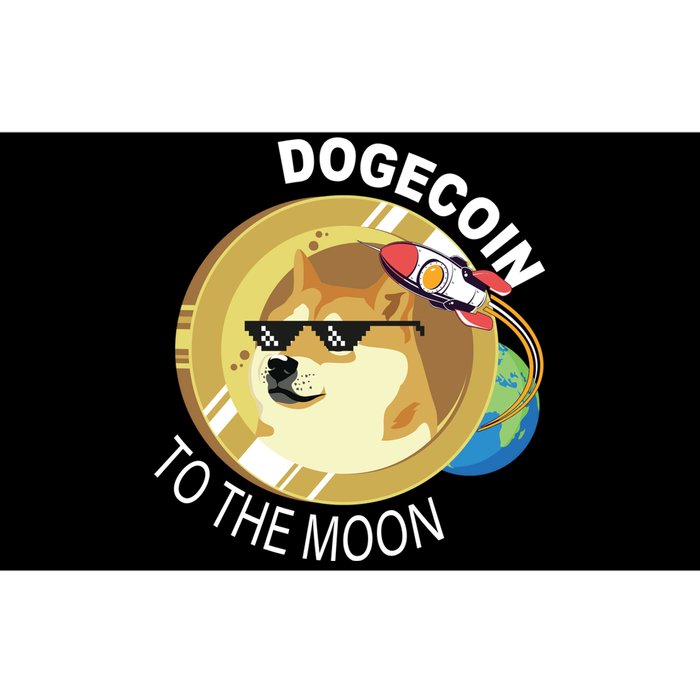 Dogecoin to the moon Bumper Sticker