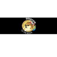 Dogecoin to the moon Bumper Sticker