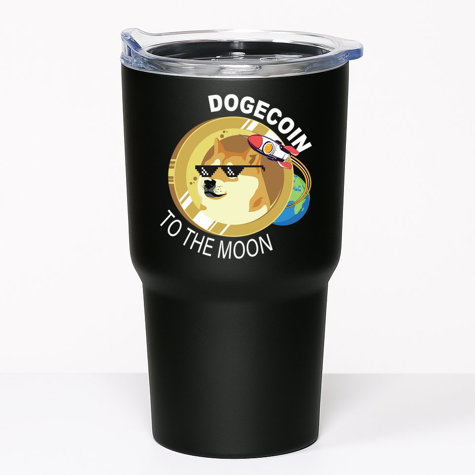 Dogecoin to the moon Tumbler