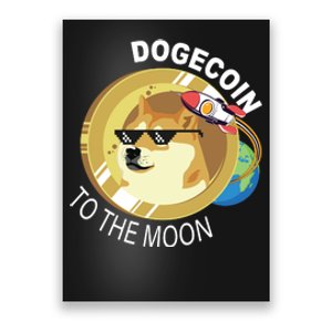 Dogecoin to the moon Poster