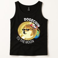 Dogecoin to the moon Tank Top