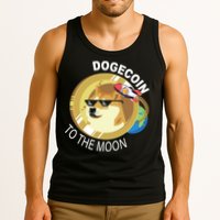 Dogecoin to the moon Tank Top
