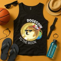 Dogecoin to the moon Tank Top