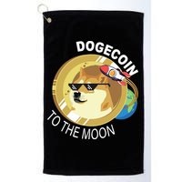 Dogecoin to the moon Golf Towel